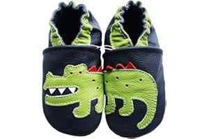 Carozoo Toddler Kids Unisex Slipper Animal Flower Soft Sole Leather Baby Shoes