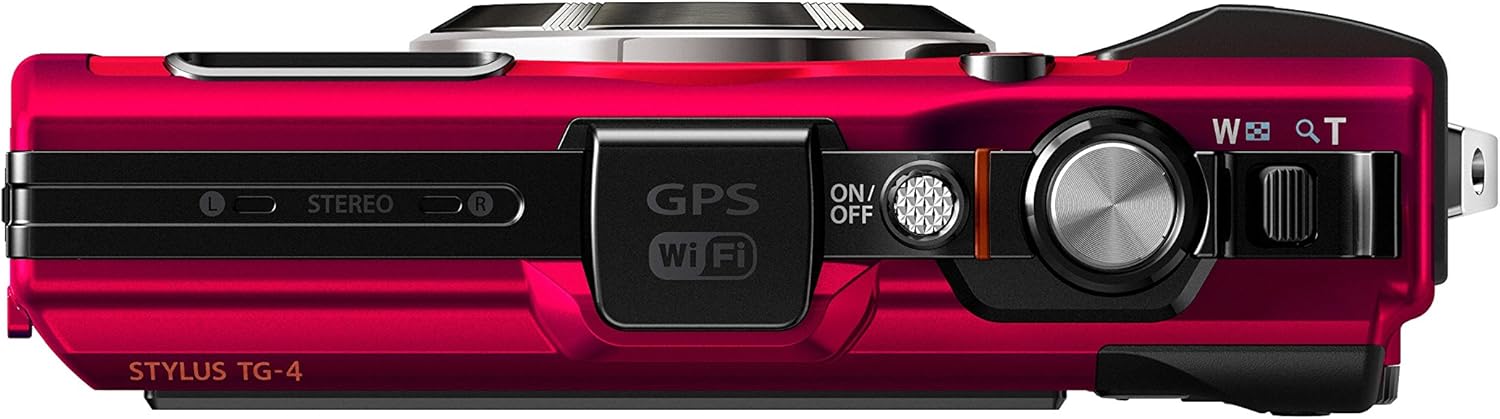 Amazon Com Olympus Tg 4 16 Mp Waterproof Digital Camera With 3 Inch Lcd Red Camera Photo
