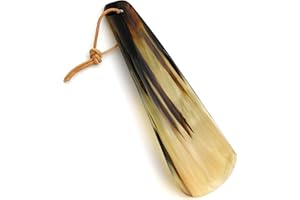 5MOONSUN5 Shoe Horn Made with Real Horn Handmade. Home or Travel Use. Shoehorn for Men or Women Shoes & Boots Natural Horn Shoehorn NOT A Cheap Plastic. Best Gift Idea. (7'')