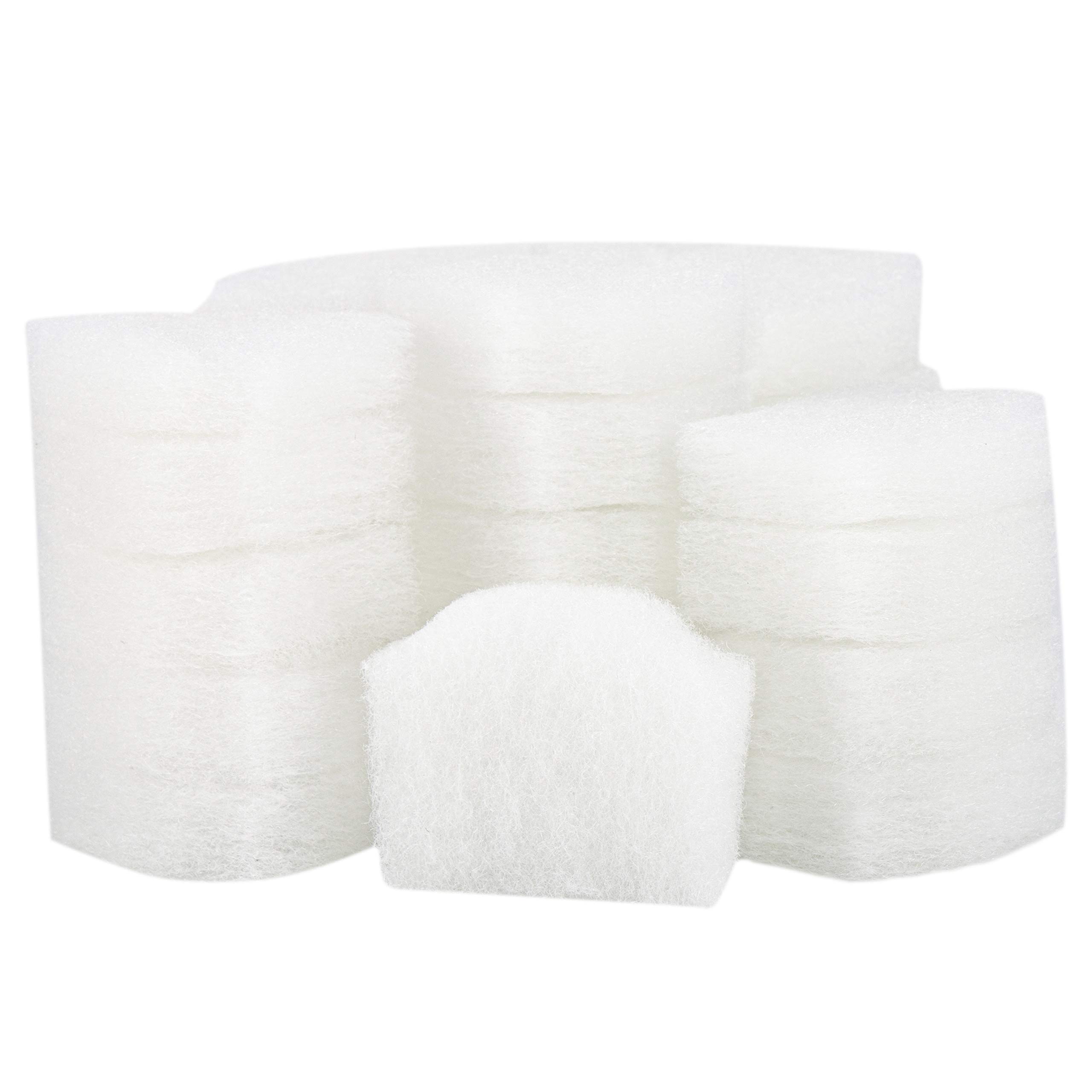 LTWHOME Compatible White Filter Fleece Set Replacement for Oase BioPlus 50, 100 and 200 Internal Filter (Pack of 30)