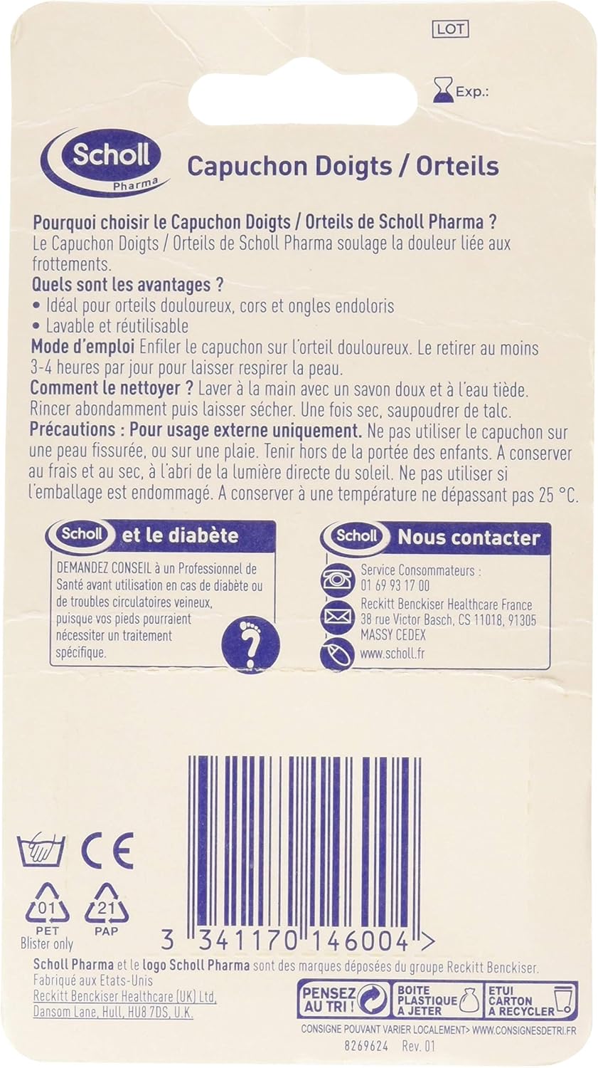 Scholl Gelactiv Finger Toe Cap, Multicolored, Taille unique (Lot de 1) - Image 3