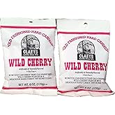 Claeys Wild Cherry Flavored Old Fashioned Hard Candy - (2 X 6oz Bags)
