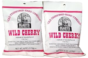 Claeys Wild Cherry Flavored Old Fashioned Hard Candy - (2 X 6oz Bags)