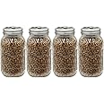 Sterilized Rye Berry Mushroom Substrate in Injectable Quart Jars
