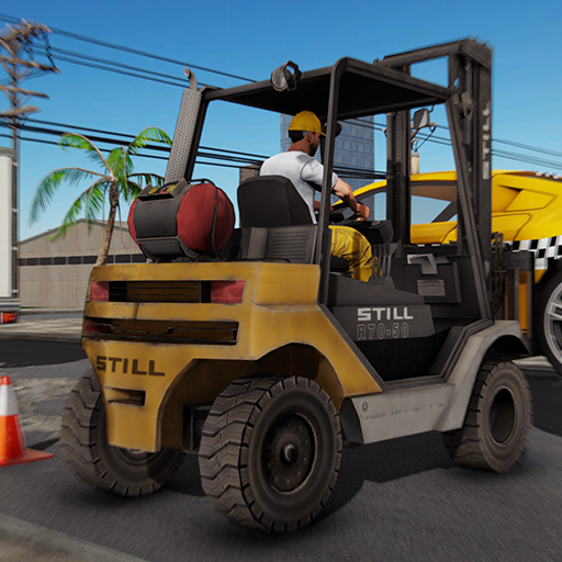 Forklift Traffic Police Driver Simulator 3d Construction Cargo Forklift Driving Adventure Game