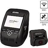Rexing V1P Pro Dual 1080p Full HD Front and Rear 170 Degree Wide Angle Wi-Fi Car Dash Cam with Built-in GPS Logger, Supercapacitor, 2.4" LCD Screen, G-Sensor, Loop Recording, Mobile App