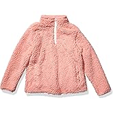 Amazon Essentials Girls and Toddlers' Sherpa Fleece Quarter-Zip Jacket
