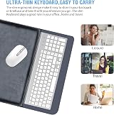 cimetech Wireless Keyboard Mouse Combo 2.4G Ultra-Slim Silent SilverWhite view 7