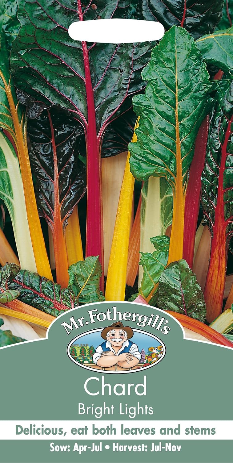 Mr Fothergill's 12549 Vegetable Seeds, Chard Bright Lights, Mixed