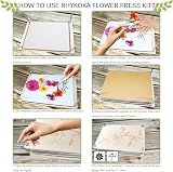 Rhykoka Large Flower Press Kit 10 Layers 30 x 21 cm Wood Cards DIY Art view 5