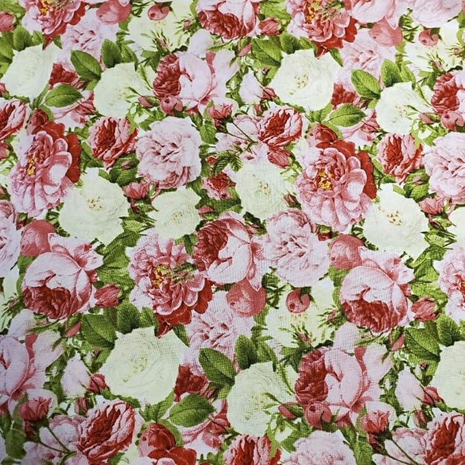 Vintage Rose Cotton Fabric By The Yard Amazon Com