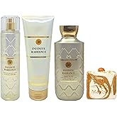 Bath & Body Works Infinite Radiance Fine Fragrance Mist, Ultimate Hydration Body Cream and Body Wash with a Peach Gardenia Bar Soap