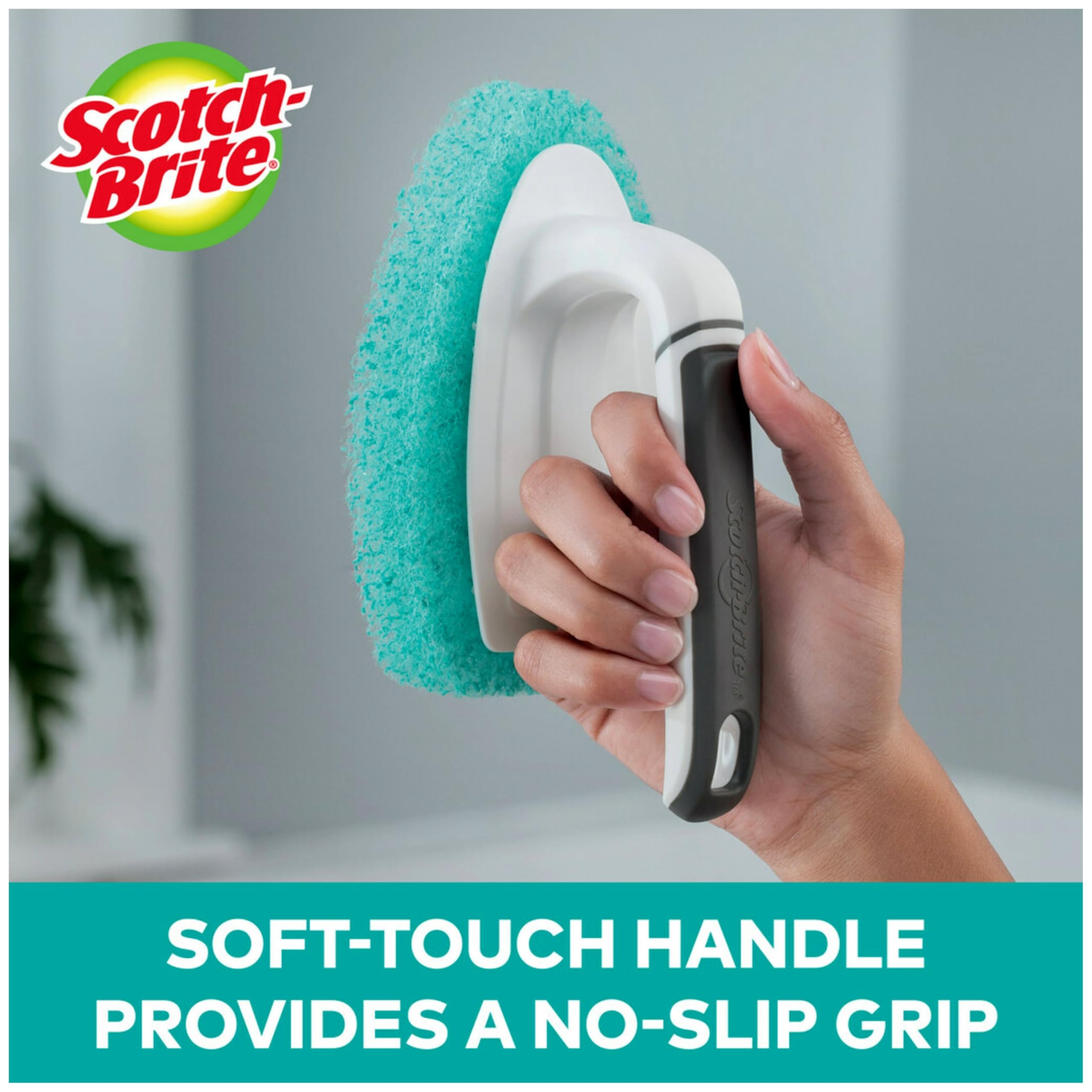 Scotch-Brite Non-Scratch Tub & Tile Scrubber, 6 Count