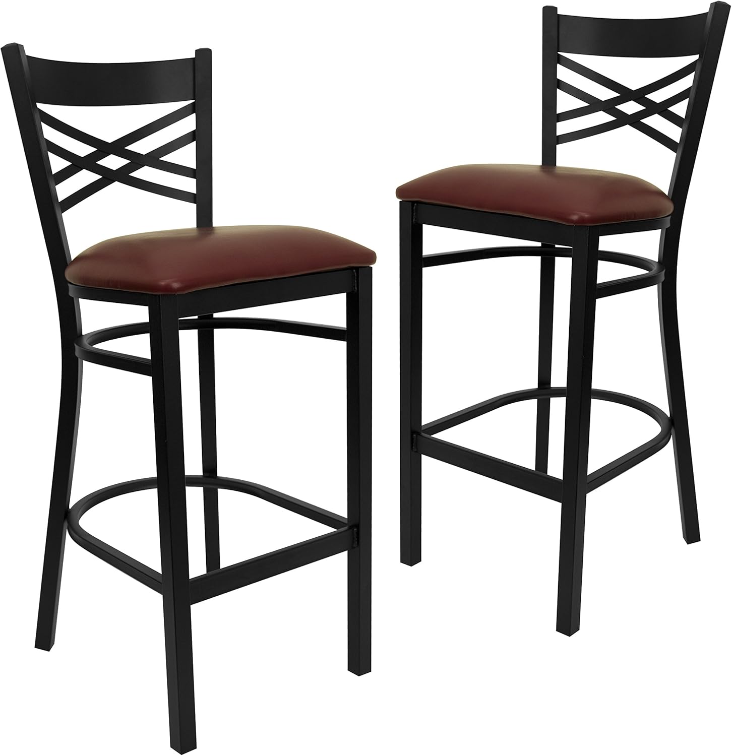 Best bar stool burgundy seat