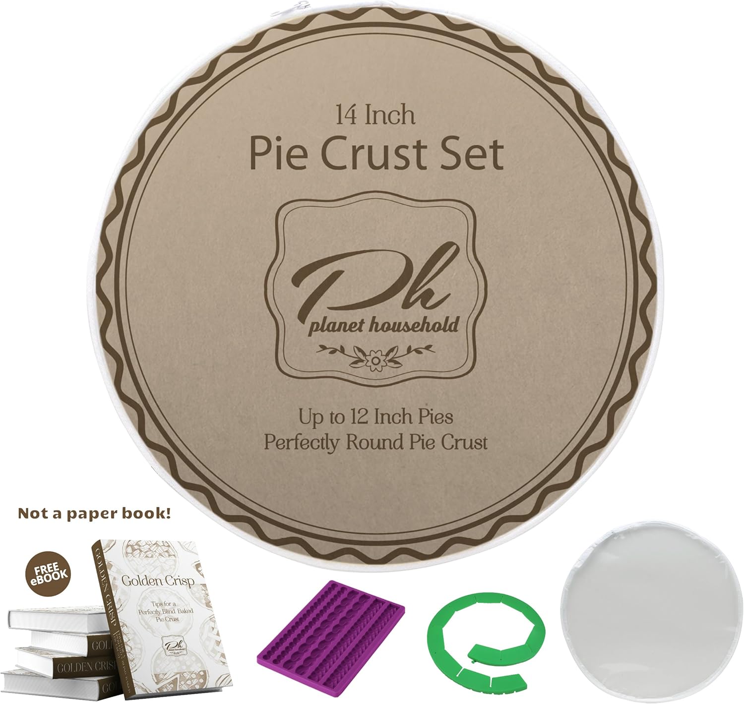 Pie Accessories Set for Pie Baking and Decoration with Free