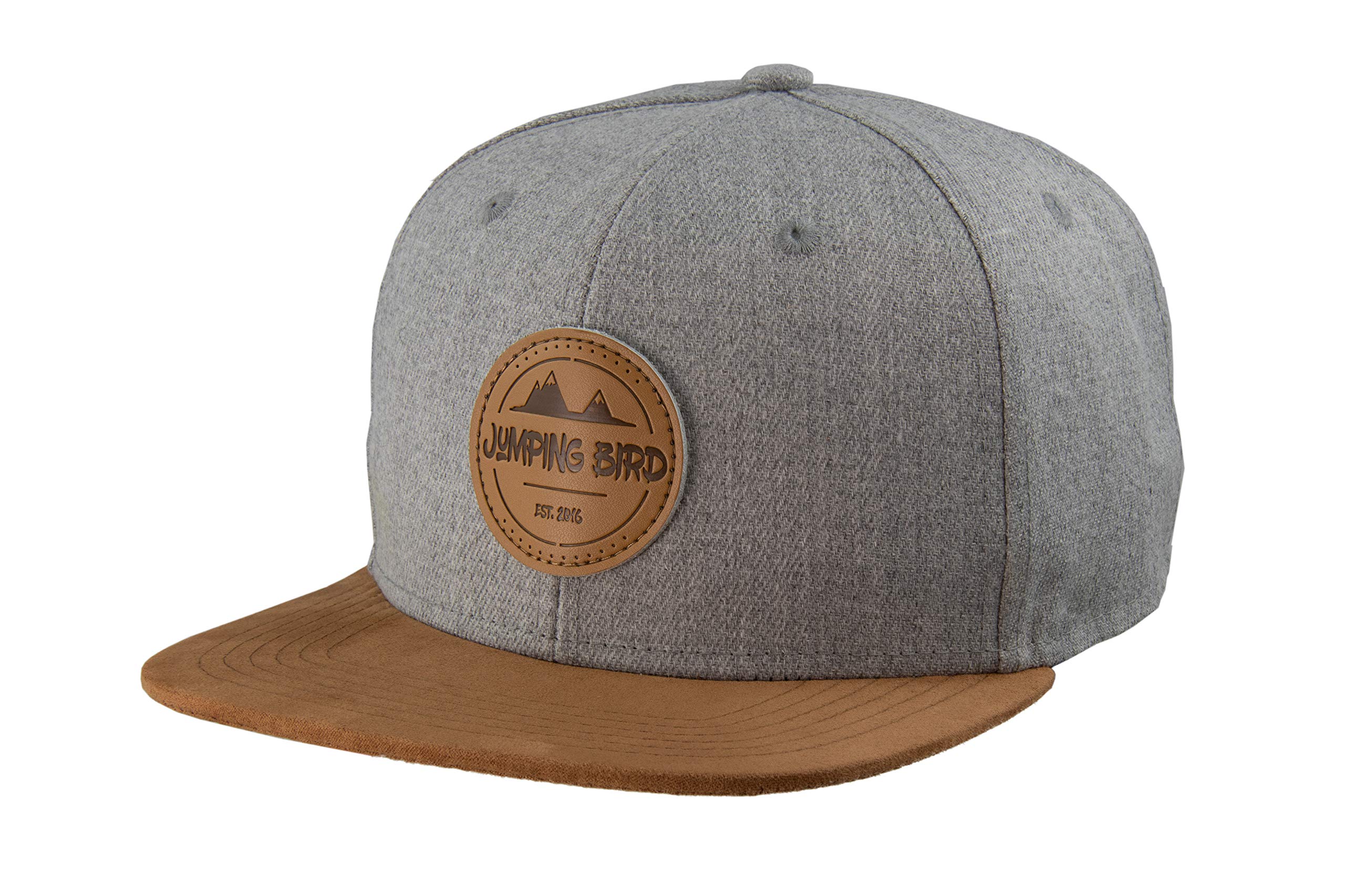 Jumping Bird Baseball Cap Herren Watzmann Hellgrau • Outdoor Snapback Cap für Wanderung & Alltag • Individuell verstellbar 54-62 cm • Kappe 2