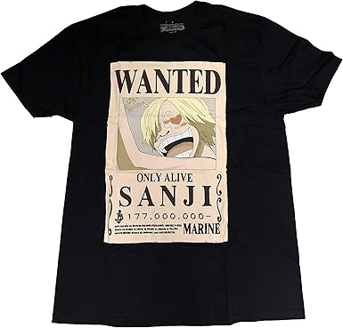 Amazon Com One Piece Sanji Bounty T Shirt Officially Licensed Clothing