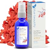Blue Beautifly Goji Berry Face Moisturizer, 2 fl oz | Protect Your Skin with our Hyaluronic Acid Moisturizer Super-Charged with Ribose &amp; Marine Pine Bark Extract. 2 fl oz