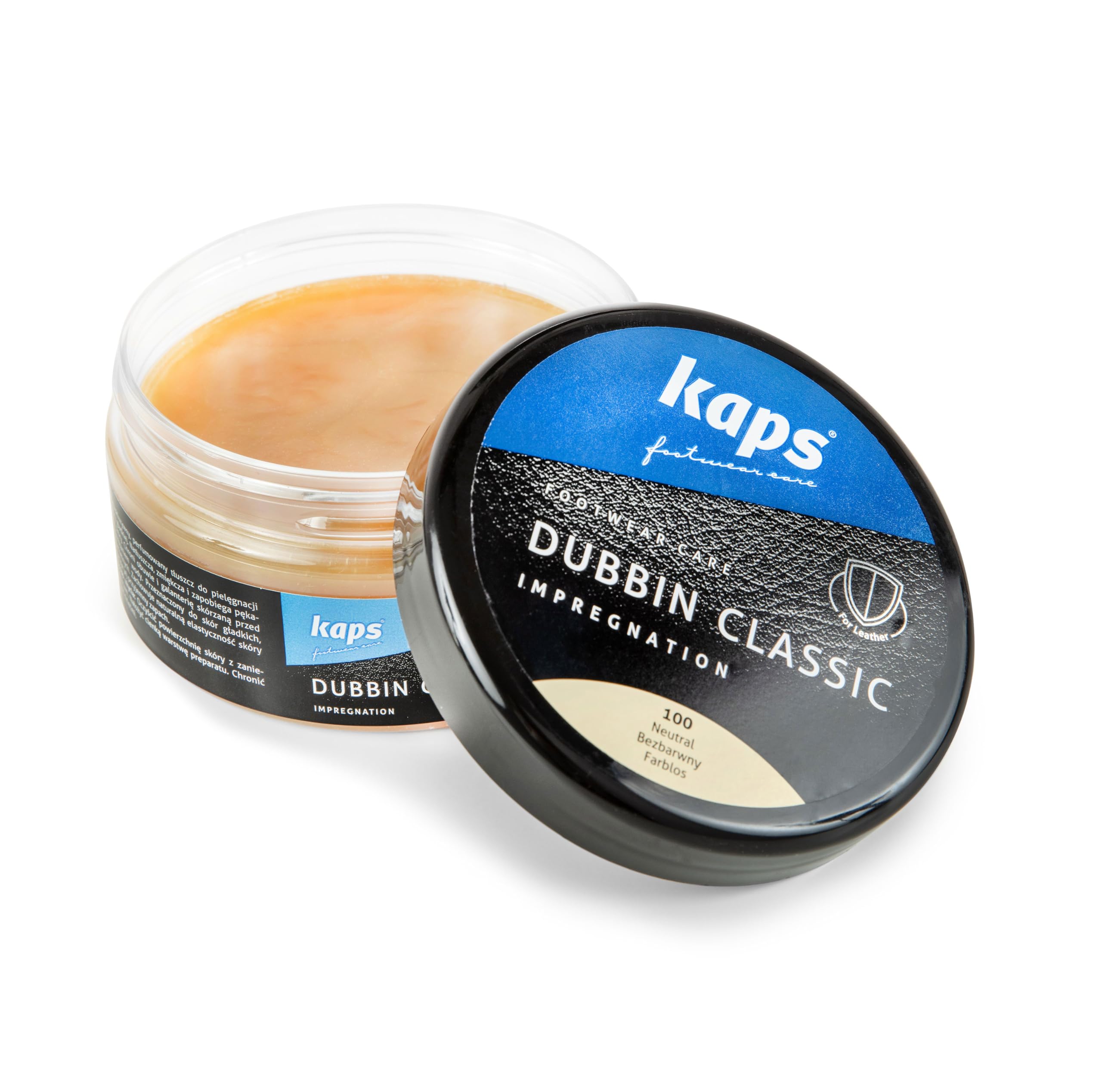 Kaps Dubbin Classic - 200ml - 6.76 fl oz - for Leather Boots, Shoes, Jackets, Saddles and Tack – Waterproofing Wax Grease – Softens Conditions and Prevents Cracking