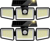 AIXPI 156LED Solar Security Lights 270° Motion Sensor IP65 2 Pack