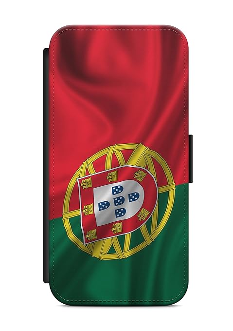 Kompatibel mit Samsung Galaxy A5 2016 Flipcase Handytasche Hülle mit Magnetverschluss auffklappbar Portugal Fahne Flagge