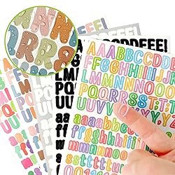 4680 Letter Stickers 30 Sheets Alphabet Stickers