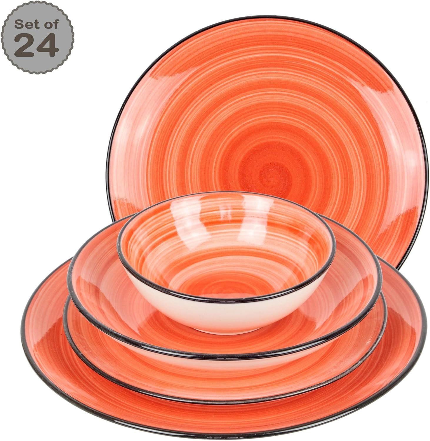 set di stoviglie in porcellana per 12