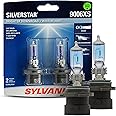 SYLVANIA - 9006XS SilverStar - High Performance Halogen Headlight Bulb, High Beam, Low Beam and Fog Replacement Bulb, Brighter Downroad with Whiter Light (Contains 2 Bulbs)