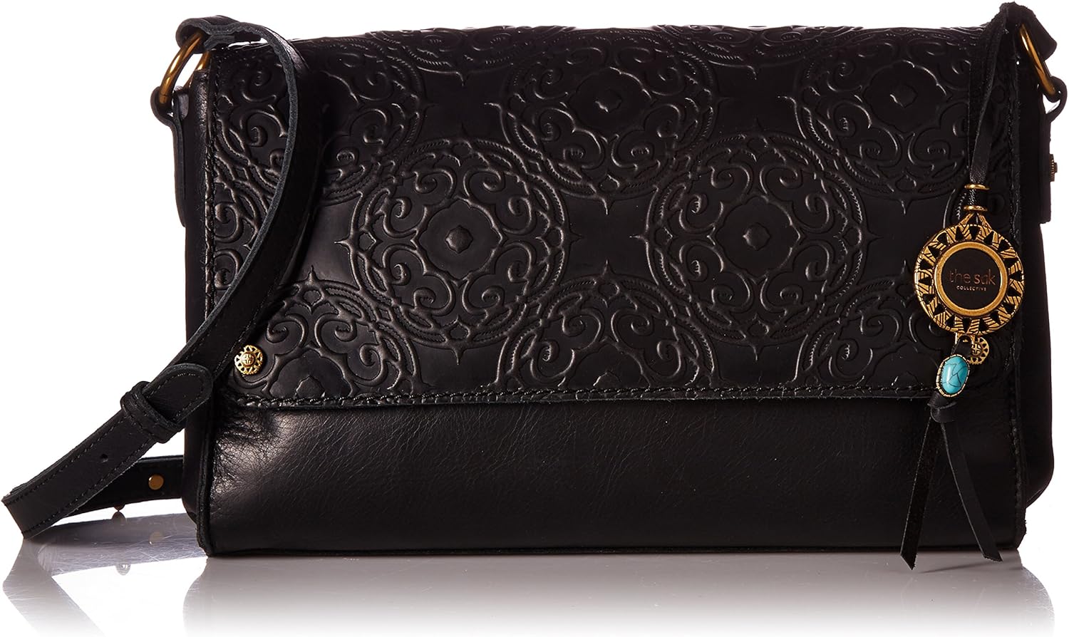 The Sak Collective Ojai Crossbody Cross Body, black souk emboss Handbags