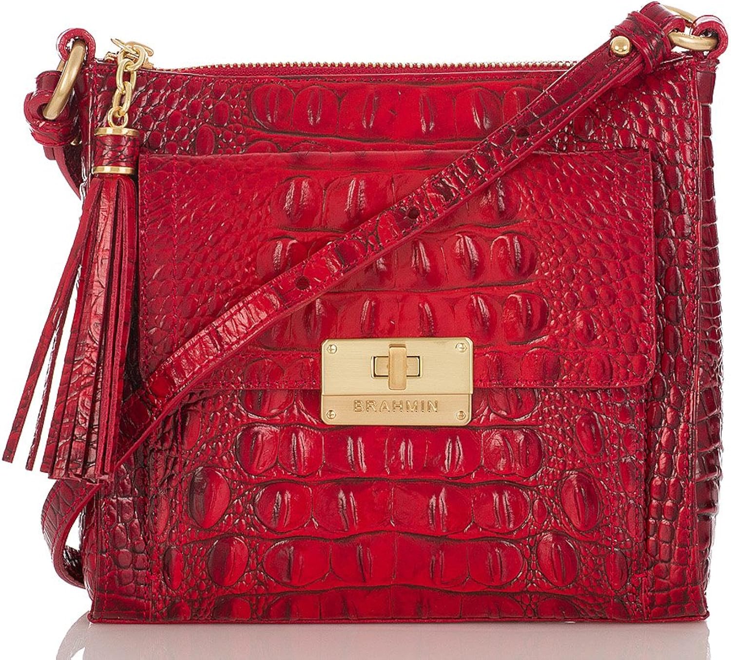 Brahmin Mimosa Ruby Melbourne Crossbody Handbags