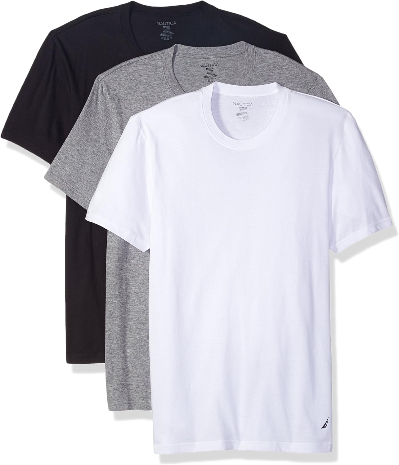 Cotton Crew Neck T-Shirt-Multi Packs at  Men’s Clothing store