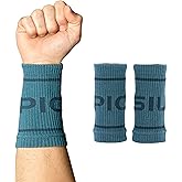 PICSIL - Cotton Sports Wristbands | Absorbent and Breathable | Ideal for Gym, Cross Training, Running and Tennis | Use with Grips | Unisex Design |