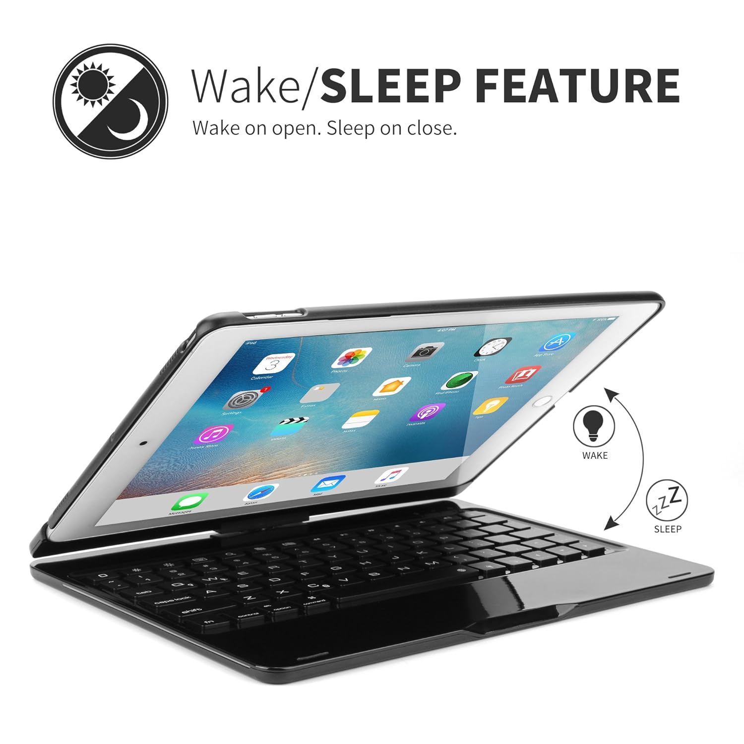 360 Swivel Keyboard Case Folio Protective Cover For iPad 7th Pro 10.5