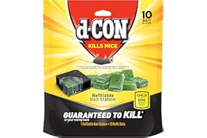 D-Con Refillable Corner Fit Mouse Poison Bait Station Refills, 10 Count