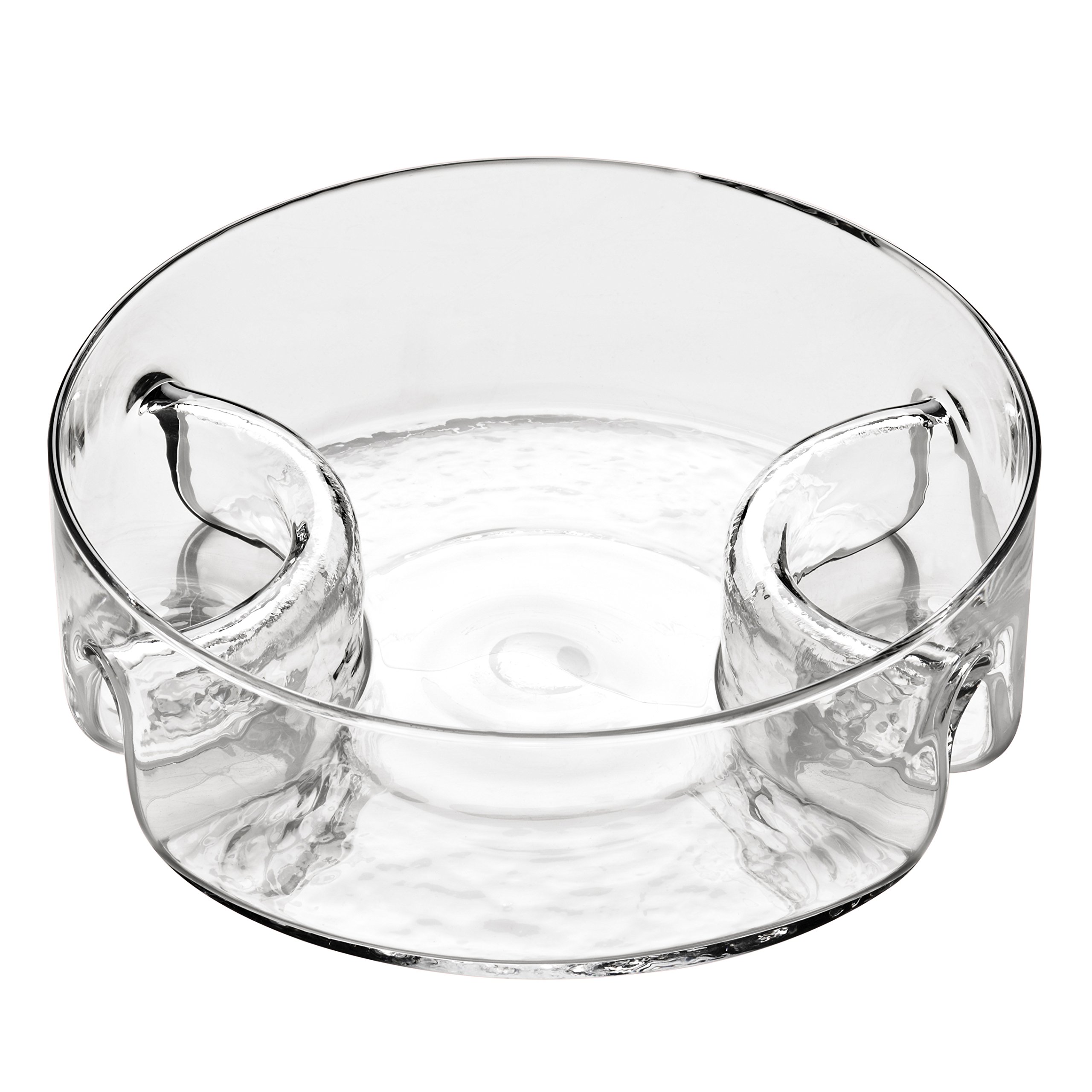Premier Housewares Glass 3 Section Serving Dish, Clear