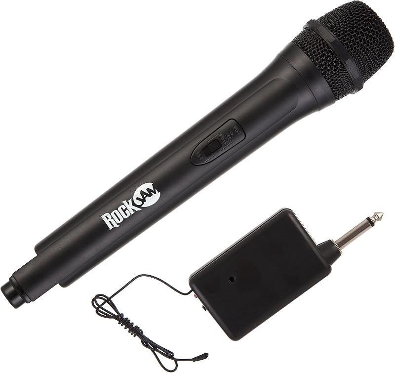 RockJam Wireless Karaoke Microphone – 150g, 5m range, 6-8h battery
