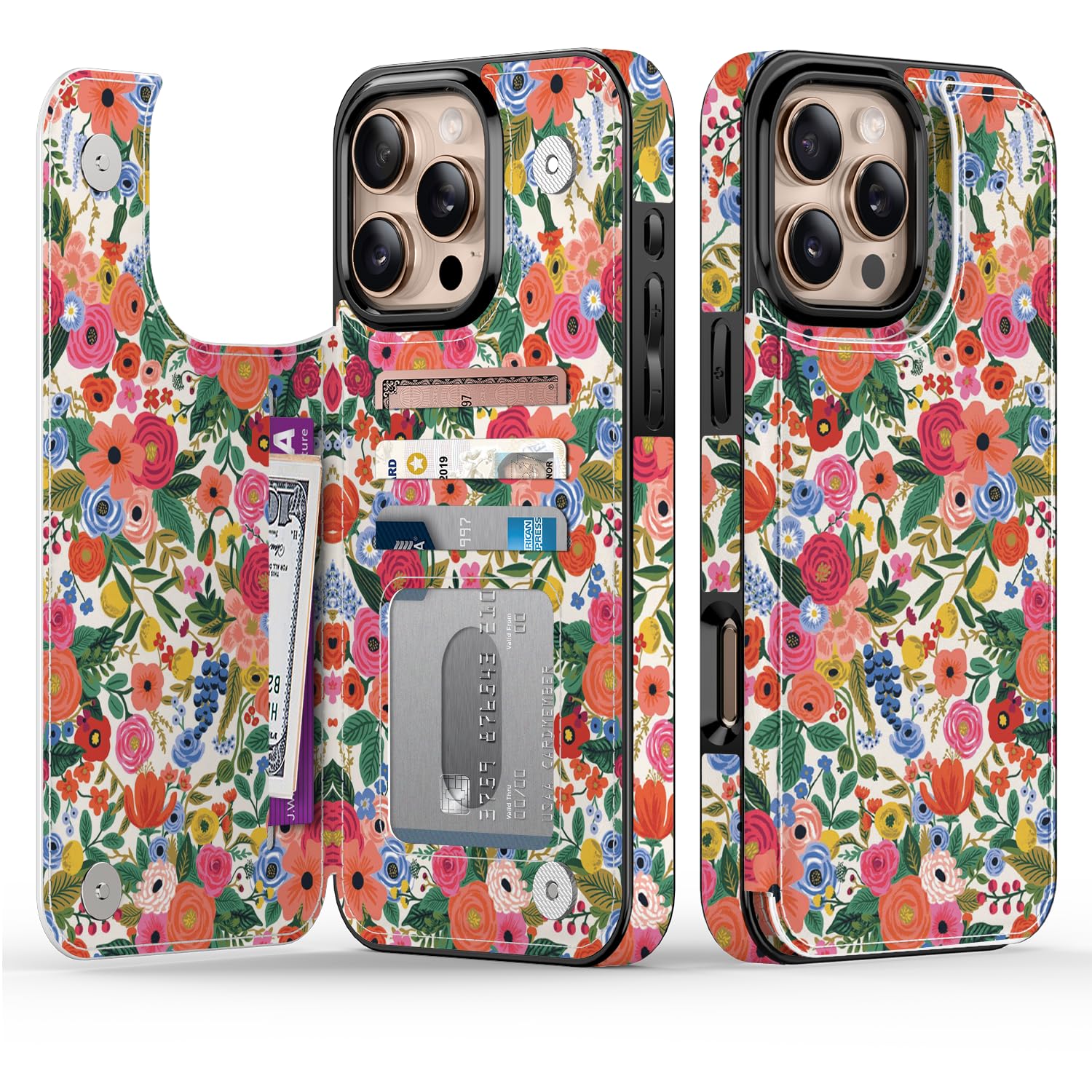 Goodon for iPhone 16 Pro Max Case Wallet - Flip