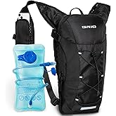 Lightweight Hydration Backpack for Women & Men, Small Running Backpack, Hiking Backpack with 2L Water Bladder Running Vest for Hiking Cycling Running Biking Black
