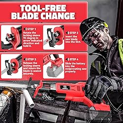 Cordless Reciprocating Saw for Milwaukee : Cerycose