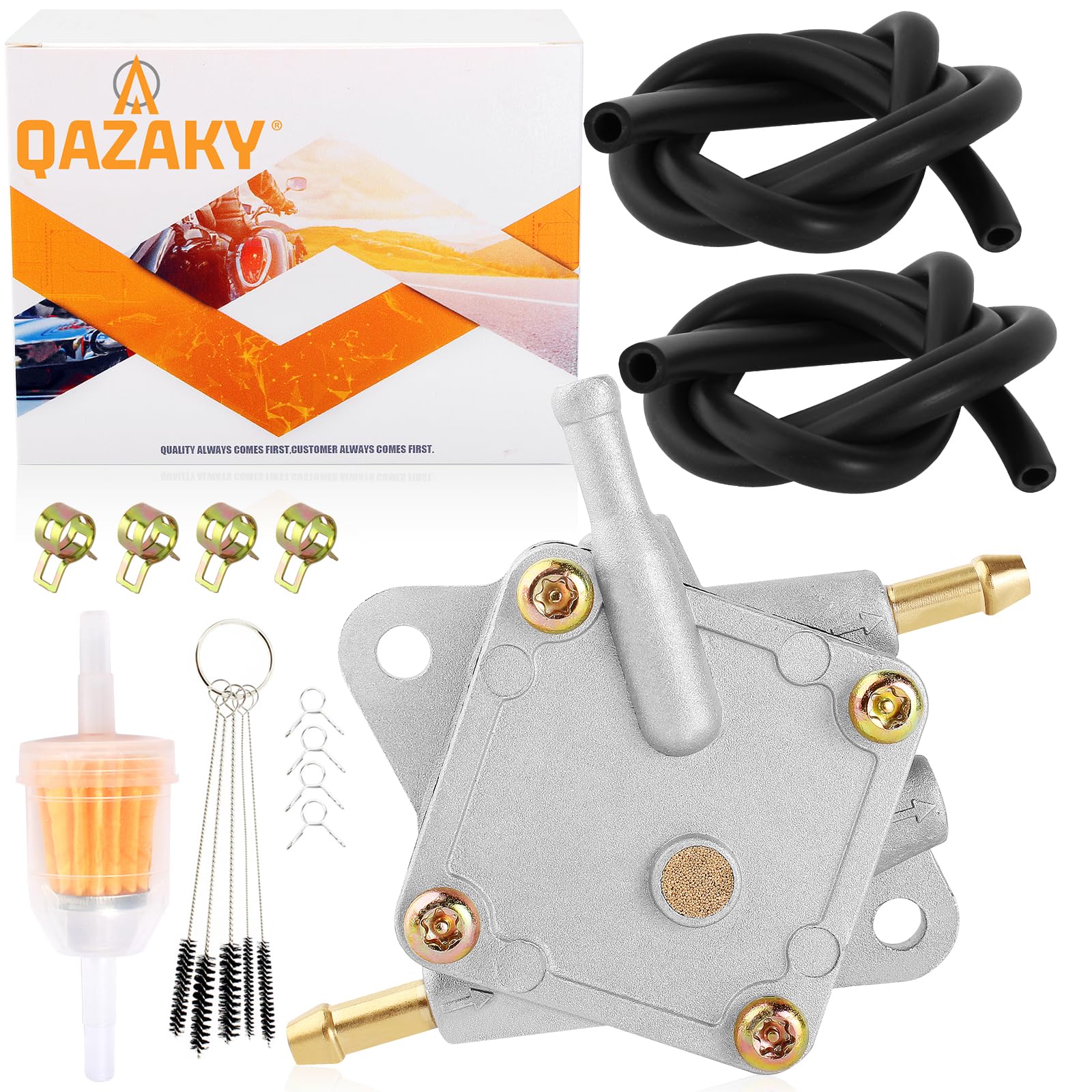 QAZAKY Fuel Pump Compatible with EZGO Golf Cart Club Car 295cc 350cc TXT Medalist Marathon Freedom Workhorse MPT RXV Shuttle ST 72021-G01 25683-G1 S-5147 S-5148 Gas 4-Cycle Robin Engine