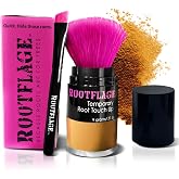 Rootflage Instant Touch Up Hair Powder | Temporary Hair Color &amp; Root Concealer | Available in Blonde, Brunette and 10 Other Hair Shades | Includes Applicator with Detail Brush (11 Strawberry Blonde)