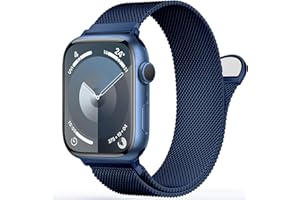 MARGE PLUS Stainless Steel Milanese Loop Compatible with Apple Watch Band 46mm 42mm 44mm 45mm 49mm 38mm 40mm 41mm men and women, Magnetic Clasp Replacement for iWatch Bands Ultra Series 10 9 8 7 SE 6 5 4 3 2 1