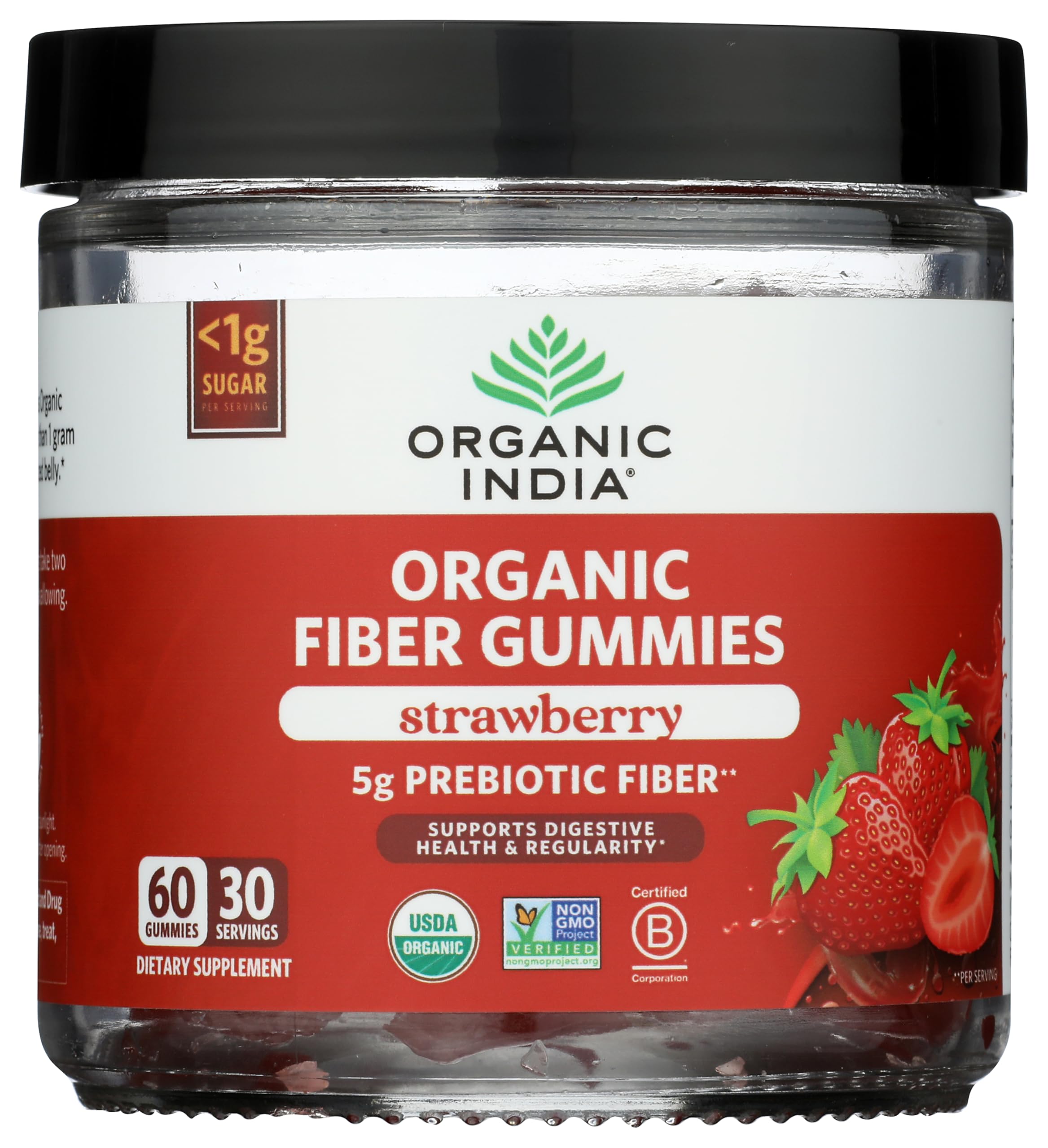 Organic Fiber Gummies (Strawberry)