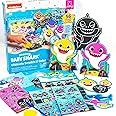 Horizon Group USA Baby Shark Ultimate Scratch ‘N Color Set, 56 Scratch Art Activities, Including Stickers, 3D Shapes & More, Scratch Art for Kids