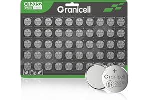Granicell 2032 Battery Compatible with AirTag CR2032 Lithium 3V Coin Battery for Child Safety, Suitable for Key Fobs, Smart S
