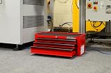 Hilka G301C3BBS Durable 3-Drawer Tool Chest Red with Key Lock view 7