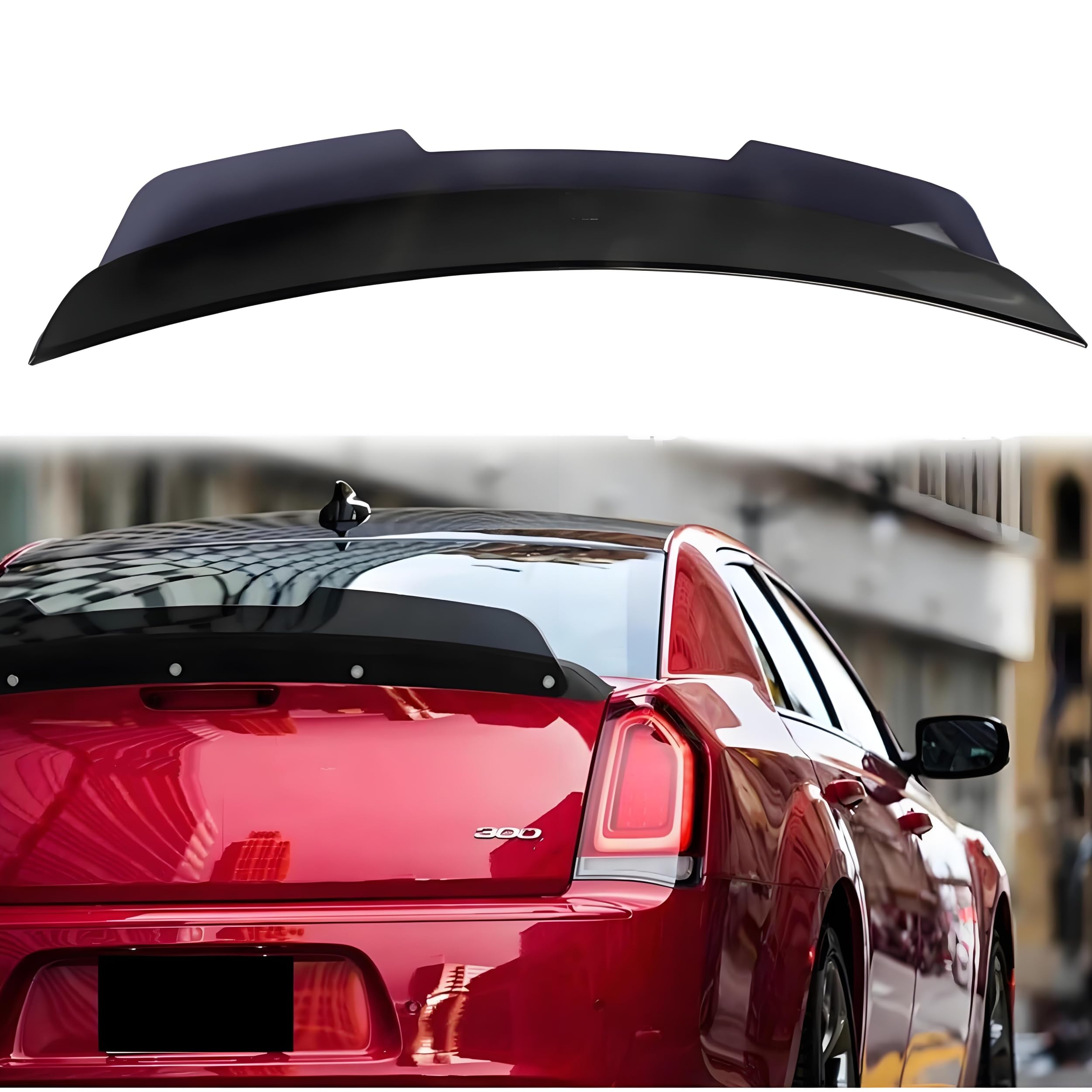 MUTUSAISI Rear Trunk Lip Spoiler Wing Wickerbill Compatible with Chrysler 300 300c 300s 2011-2023 Du