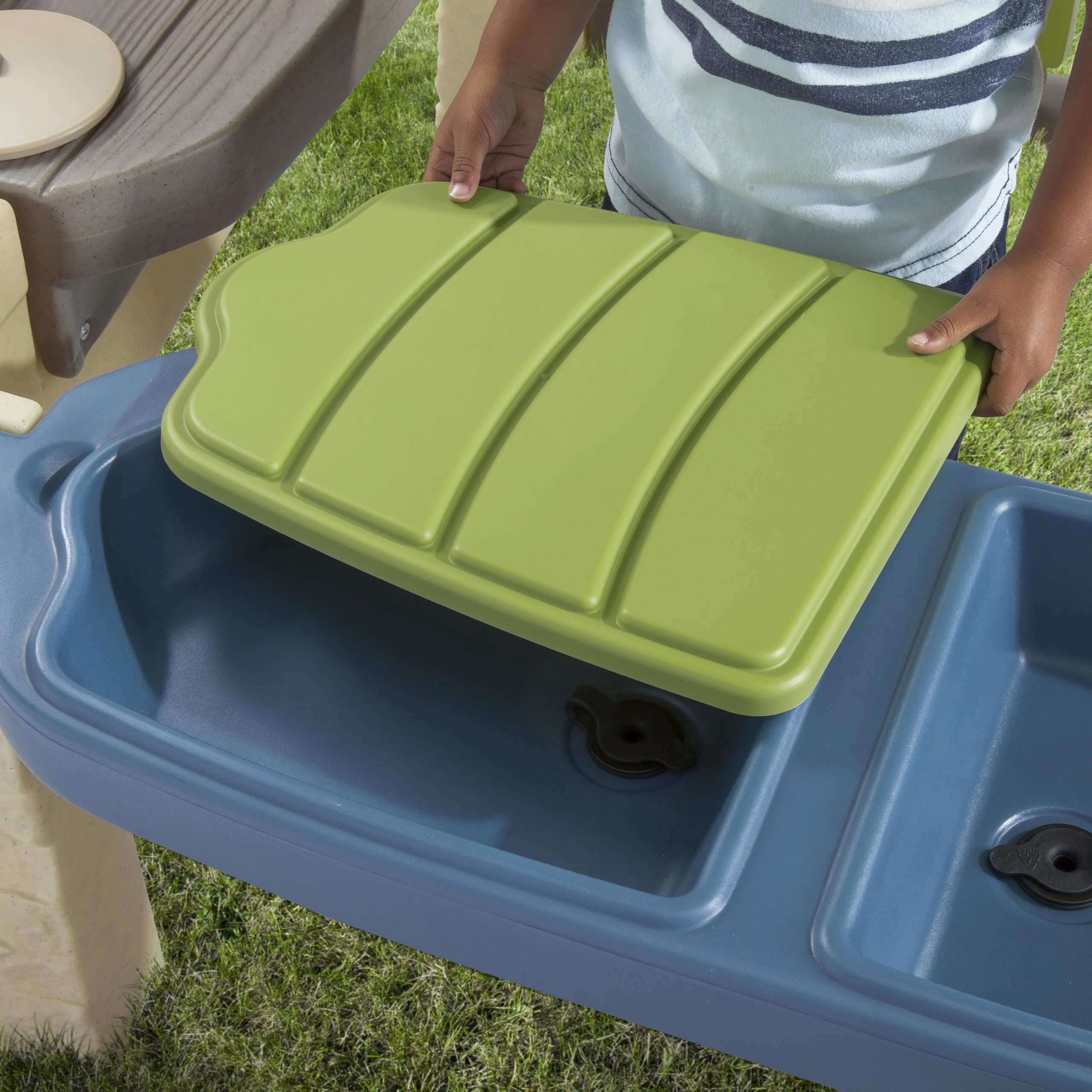 Step2 All Around Playtime Patio with Canopy Playset – Shaded Outdoor Playhouse for Kids with Realistic, Interactive Features, Room for Multiple Toddlers to Play – Dimensions: 60