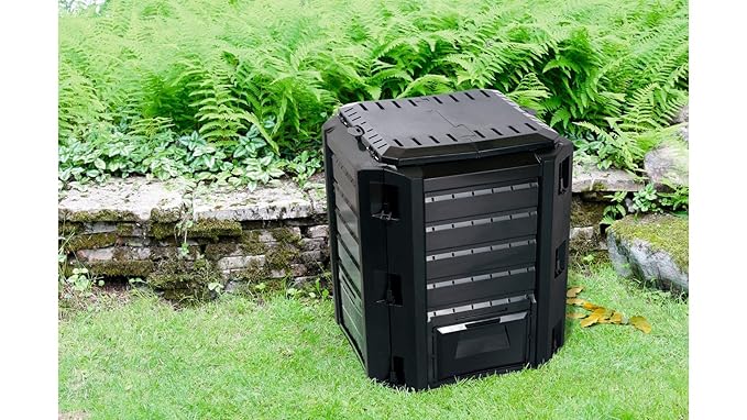 Prosperplast 19549 Kompostierer IKST380C 380Liter,schwarz