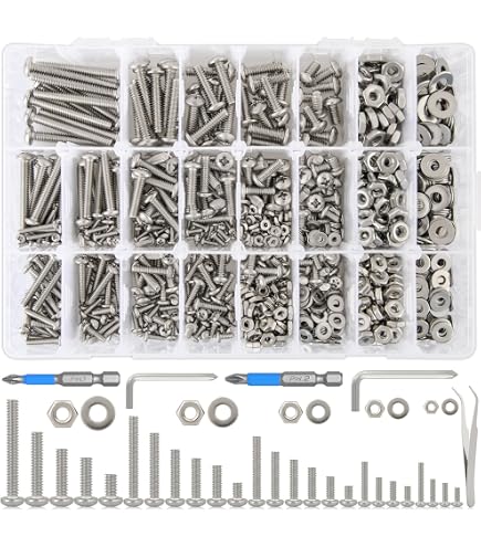 Uxcell M3-0.5x10 Phillips Pan Head Machine Screws – 304 Stainless Steel, 50-Pack – Corrosion-Resistant Fasteners For Electronics, Furniture, And DIY Repairs